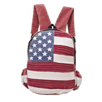 Red &amp; White American Star &amp; Stripes Backpack