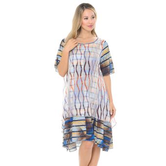 Multicolor Layered Dress [As Is] [DC2078-MU-S]