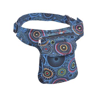 The Collection Royal Folk Theme Print and Embroidery Cotton Fanny Pack Q
