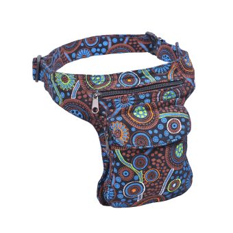 The Collection Royal Folk Theme Print and Embroidery Cotton Fanny Pack U