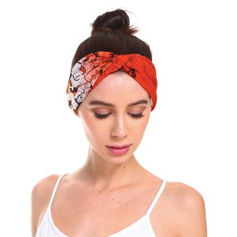Printed Viscose Spandex Headband - Assorted Colors [ASSORTED] [HBT1901-ASSORTED-ONE SIZE]