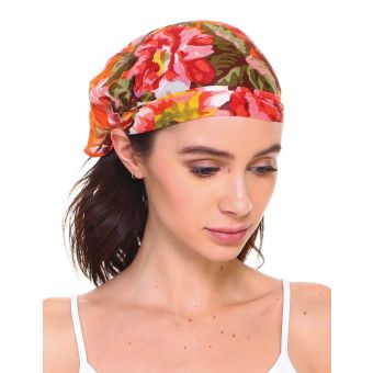 Floral Printed Cotton Headband - Assorted Colors [ASSORTED] [HBT1954-ASSORTED-ONE SIZE]
