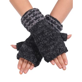 Melange Basic Knitted Woolen Handwarmer