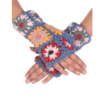 Crochet Woolen Handwarmer [GREY] [HWN2301-GY-ONE SIZE]