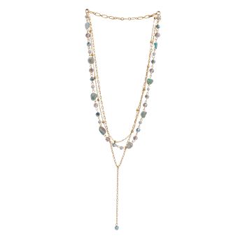 Gemstone Necklace [As Is] [JN2035-GOLD-ONE SIZE]