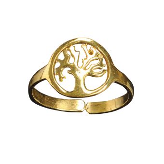 Tree of life rings Gold [GOLD] [JR1901-GOLD-ONE SIZE]