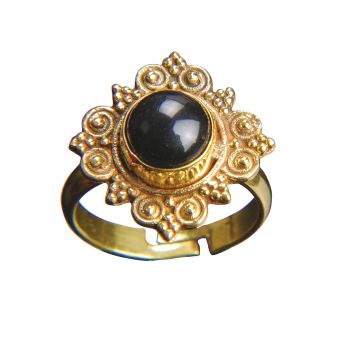 Gemstone Ring Black-Onyx [BLACK] [JR1910-BL-ONE SIZE]