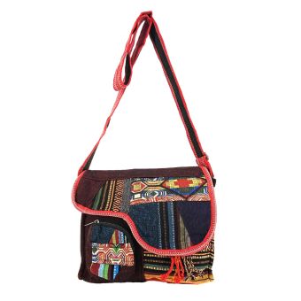 Fringed Tribal Laptop Bag [MAROON] [MBN1805-M-ONE SIZE]