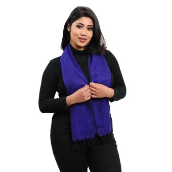 100% Wool &amp; 100% Polyester Interior Scarf *Reduced [PURPLE] [MF0011-PU-ONE SIZE]