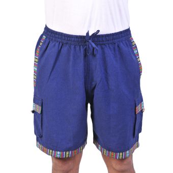 Striped Border Cotton Shorts [NAVY] [MTR2303-N-S/M]