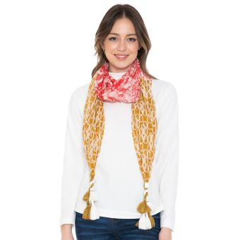 Cotton Tassel Scarf  &#42;Reduced [ASSORTED] [SH0041-ASSORTED-ONE SIZE]