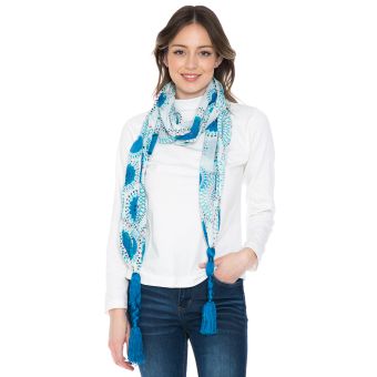 Braided Cotton Scarf  &#42;Reduced [ASSORTED] [SH0043-ASSORTED-ONE SIZE]