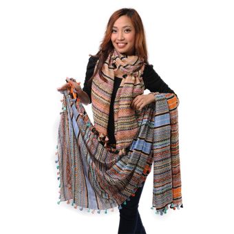 Tribal Printed Viscose Modal Scarf [ASSORTED] [SH0051-ASSORTED-ONE SIZE]