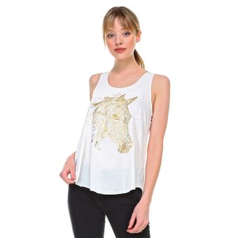 Horse - Gold Foil Poly Tank