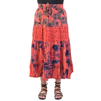 Rayon Printed Long Skirt                                                                                                     
