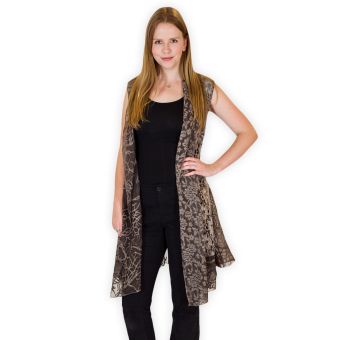 Long Lace Cardigan [As Is] [VC19611-GY-S]