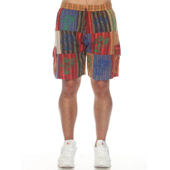 Cotton Stonewash Patch Boho Hippie Unisex Shorts